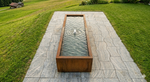 AlpStahl Brunnen Fons Corten - Cortenstahl Wasserspiel - Made in Austria