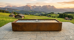 AlpStahl Brunnen Fons Corten - Cortenstahl Wasserspiel - Made in Austria