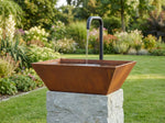 AlpStahl Brunnen Fons Vivus - Cortenstahl Wasserspiel - Handgefertigt in Kärnten