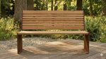 AlpStahl Gartenbank Robur - Cortenstahl Sitzbank - Massives Design aus Kärnten